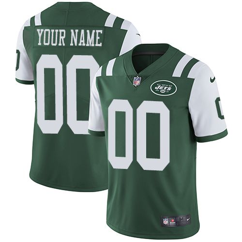2019 NFL Youth Nike New York Jets Home Green Customized Vapor Untouchable Limited jersey->customized nfl jersey->Custom Jersey